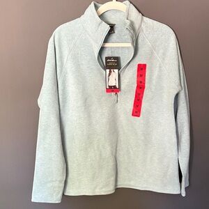 Eddie Bauer light blue medium Quarter-Zip fleece
